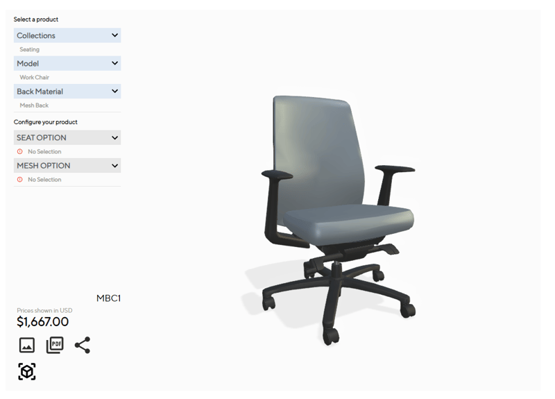 Chair render